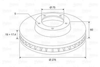 34216864903VL1 34216864903 34 21 6 864 903 6864903 186559 BMW E46 -  Brake Disc