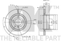 34216792227NK1 34216792227 34 21 6 792 227 6792227 201558 BMW F23 -  Bremsscheibe