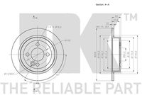 34216774987NK2 34216774987 34 21 6 774 987 6774987 314036 MINI R55LCI -  Bremsscheibe
